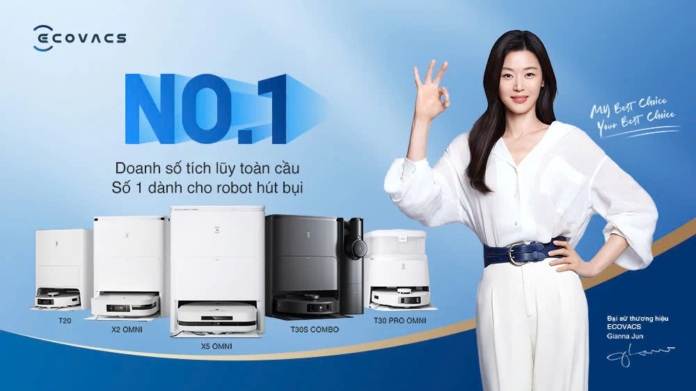 Robot hút bụi lau nhà Ecovacs Deebot N20 Pro