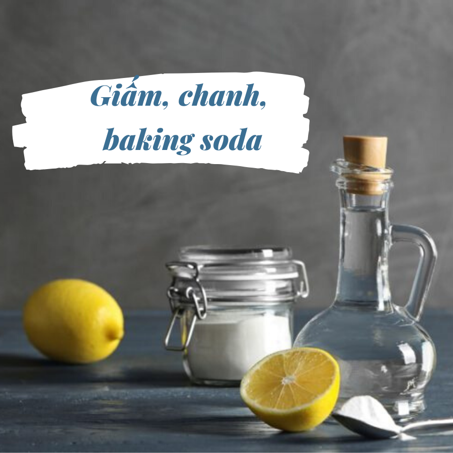 Chanh, dấm, baking soda có thể dùng để làm sạch nồi inox