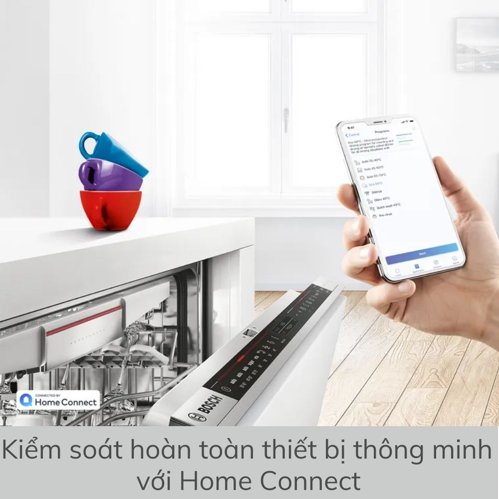 Máy rửa bát Bosch SMV4ECX14E Serie 4 Âm Toàn Phần