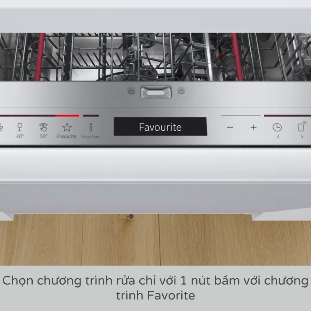 Máy rửa bát Bosch SMV4ECX14E Serie 4 Âm Toàn Phần