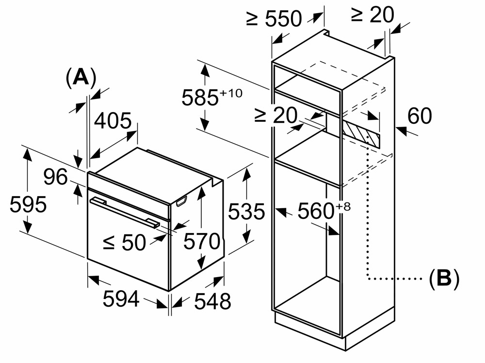 Thông số kỹ thuật LÒ NƯỚNG âm tủ BOSCH HBA534EB0K