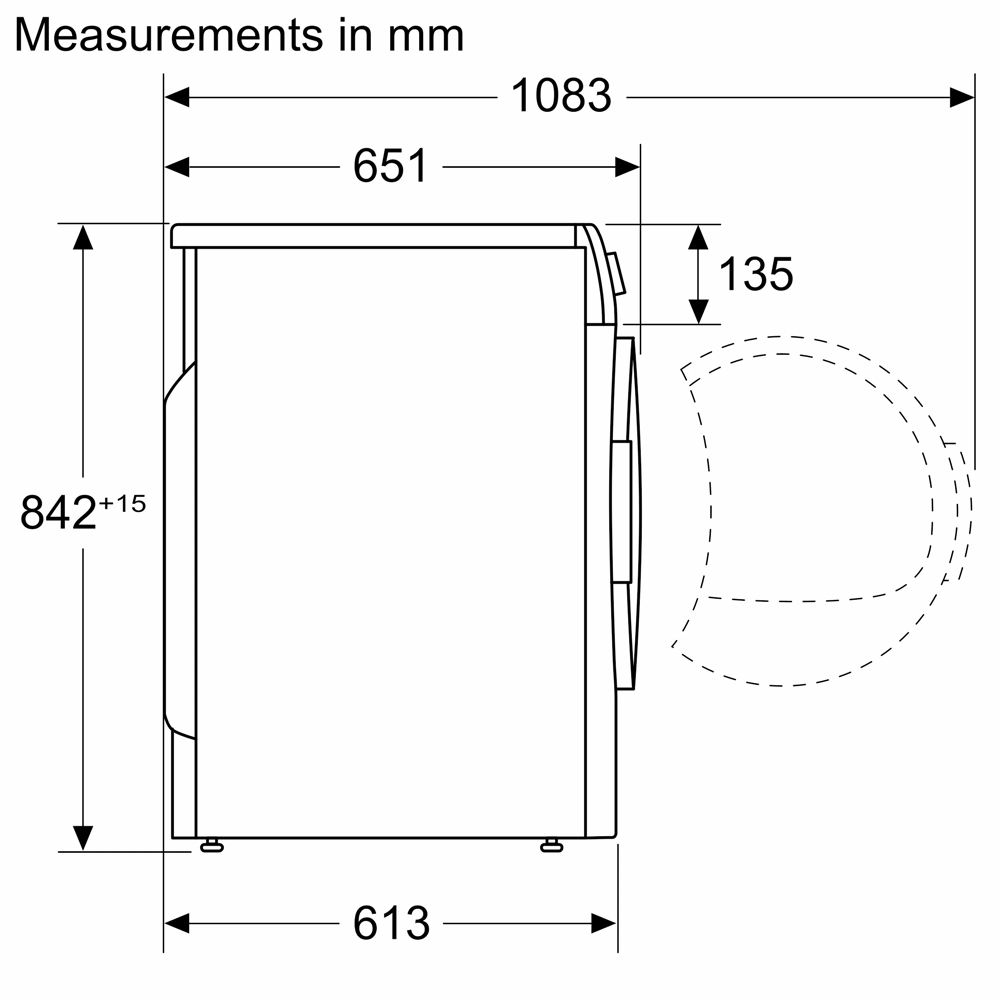 Máy sấy quần áo Bosch WTH83008SG