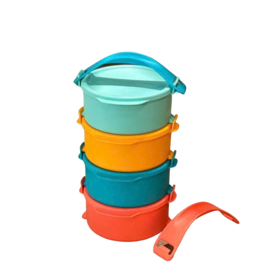 Bộ hộp cơm tupperware small round click to go 550ml- bảo hành trọn đời