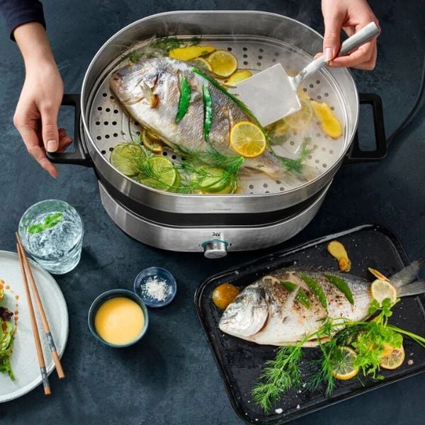 Nồi lẩu hấp WMF Lono Hot Pot & Steam cho bạn Món ăn thơm ngon hơn