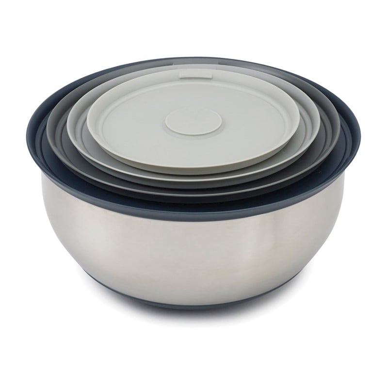 Set 4 âu inox Joseph Joseph 95025 Nest™ Prep&Store 100 - 4-teiliges Edelstahlschüssel-Set mit Deckel VE 2 (kèm nắp)