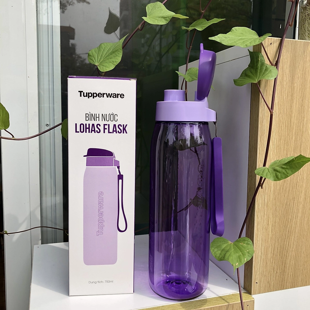 Bình nước Tupperware Lohas Flask Grape Fizz 750... | Leflair