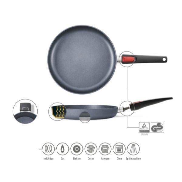 Set 3 Chảo rán Woll Diamond Lite Fry Pans 20cm/24cm/28cm