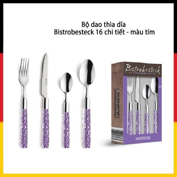 Bộ dao thìa nĩa Bistrobesteck 16 chi tiết dành cho 4 người nhập khẩu Đức - Gia dụng nhập khẩu Greenlife | Lazada.vn