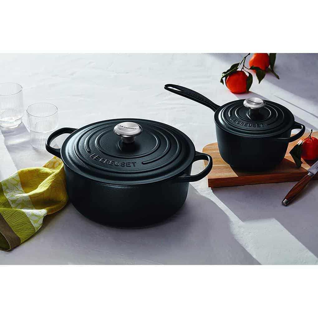 Nồi Gang LeCreuset Evo 26cm Schwarz Matt-Nhập Khẩu Đức & EU