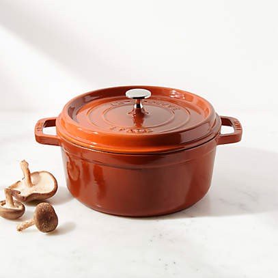 Nồi gang tròn STAUB COCOTTE CANNELLE CINNAMON 28CM màu cam quế 1