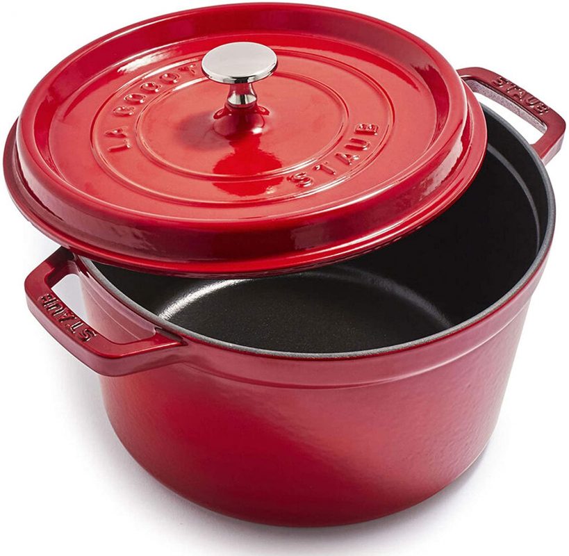 Nồi gang tròn STAUB COCOTTE CHERY 28CM màu đỏ 1