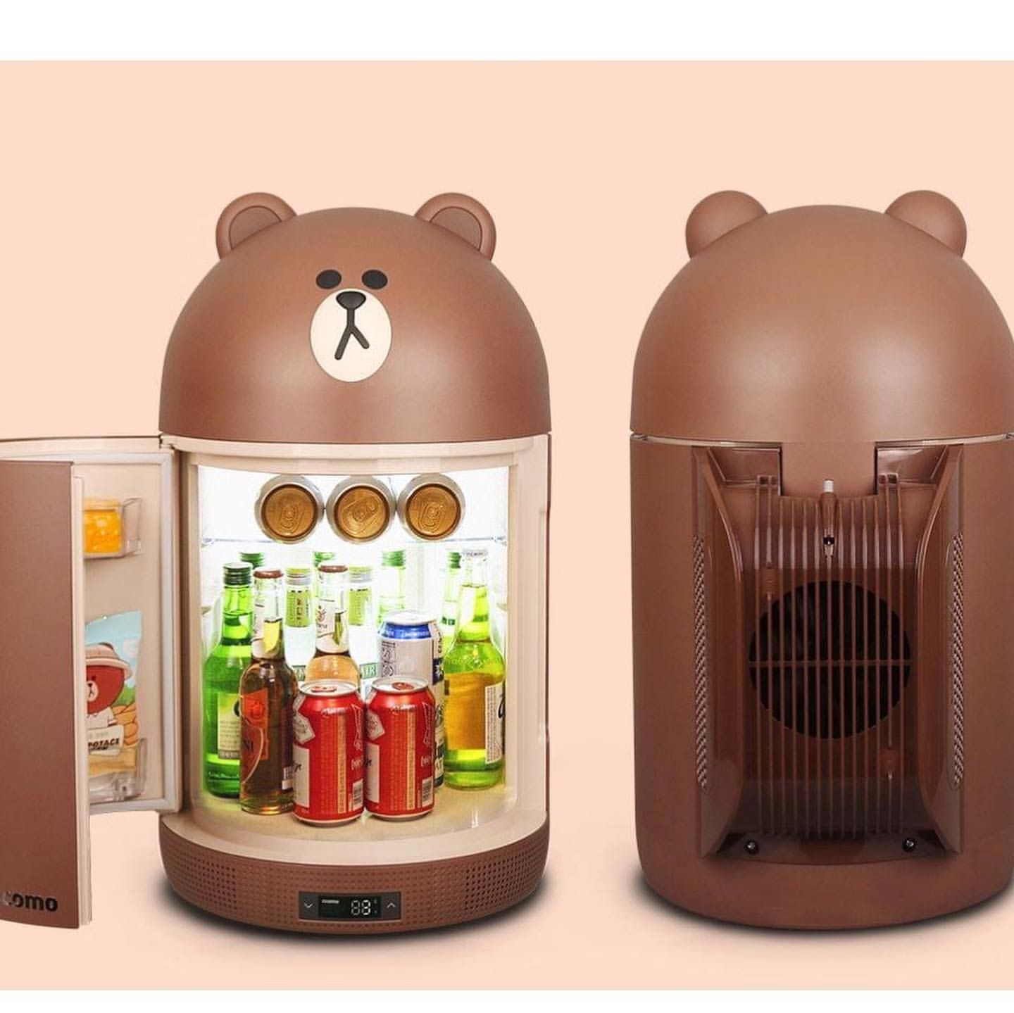 Tủ lạnh mini Ccomo x Line Friends nhập khẩu Hàn Quốc