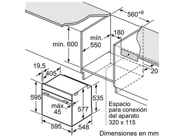 Thông số LÒ NƯỚNG ÂM TỦ BOSCH HBG5585S6B