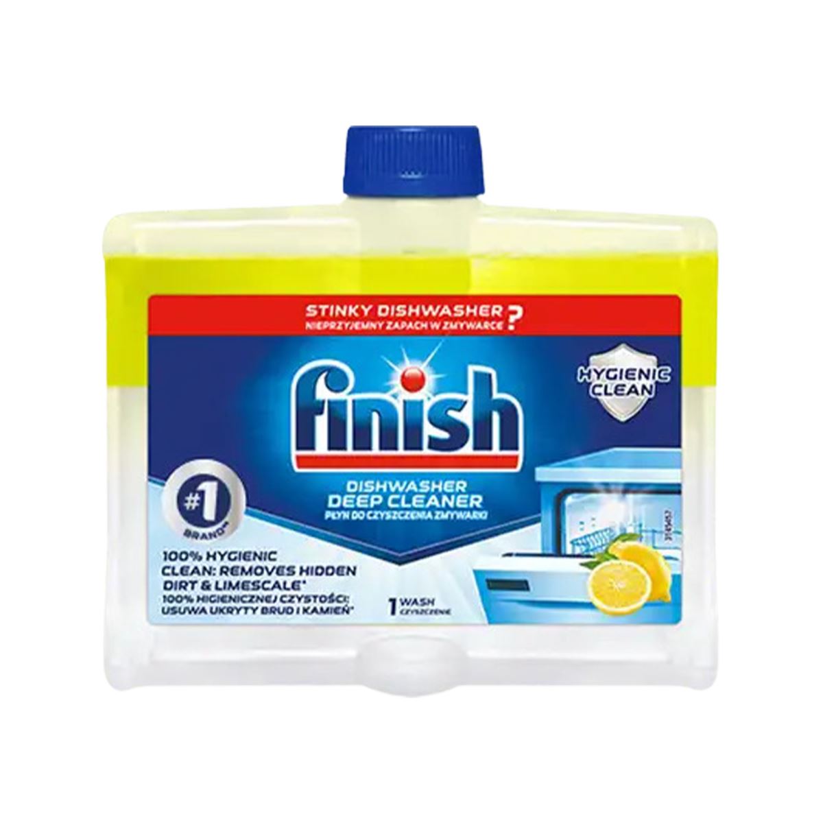 DUNG DỊCH VỆ SINH MÁY RỬA BÁT FINISH LEMON 250ML HƯƠNG CHANH