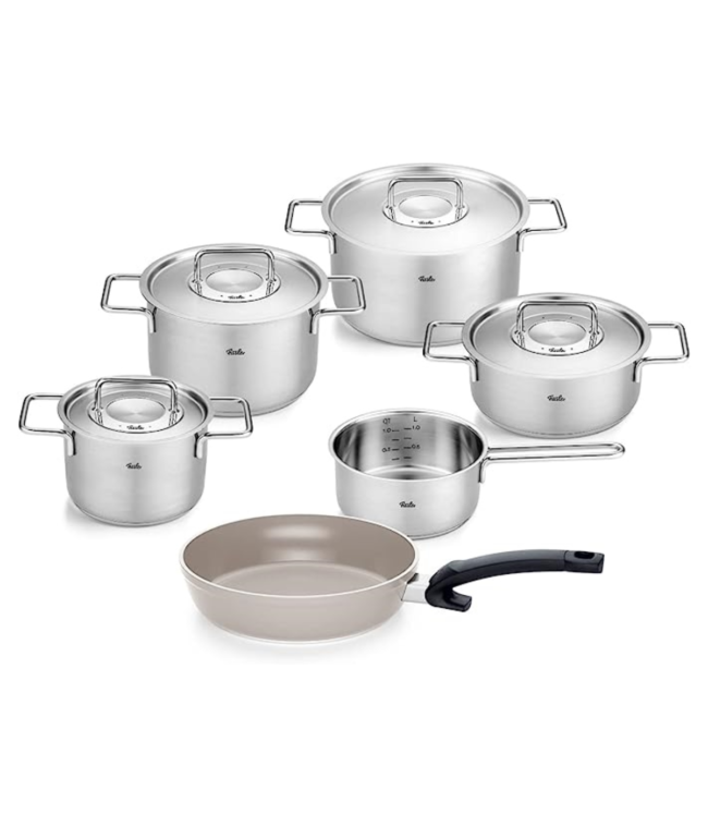 BỘ NỒI FISSLER PURE 6 MÓN KÈM CHẢO CERATAL COMFORT 24 Cm