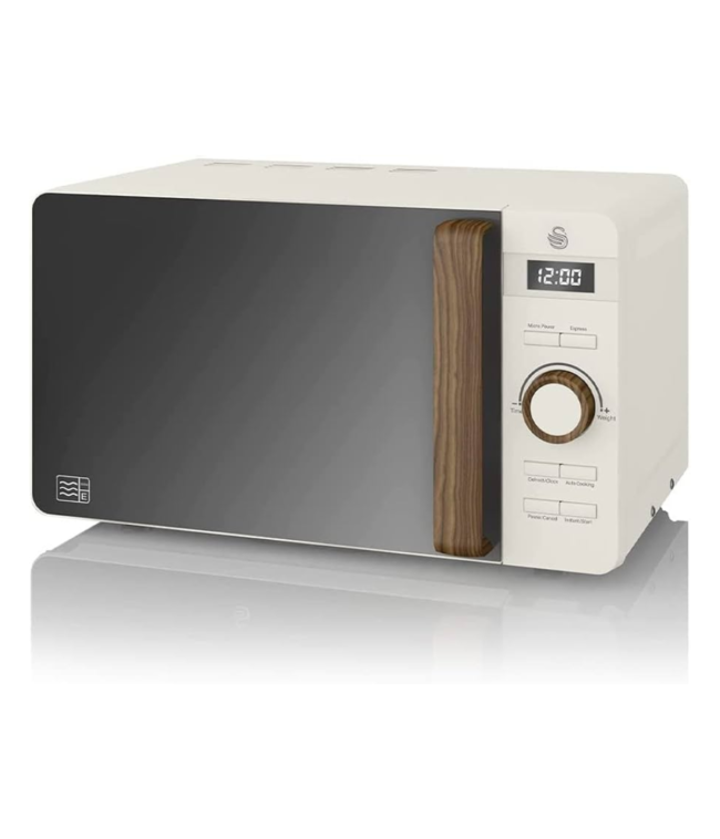 Lò vi sóng Swan Nordic Digital Microwave màu trắng