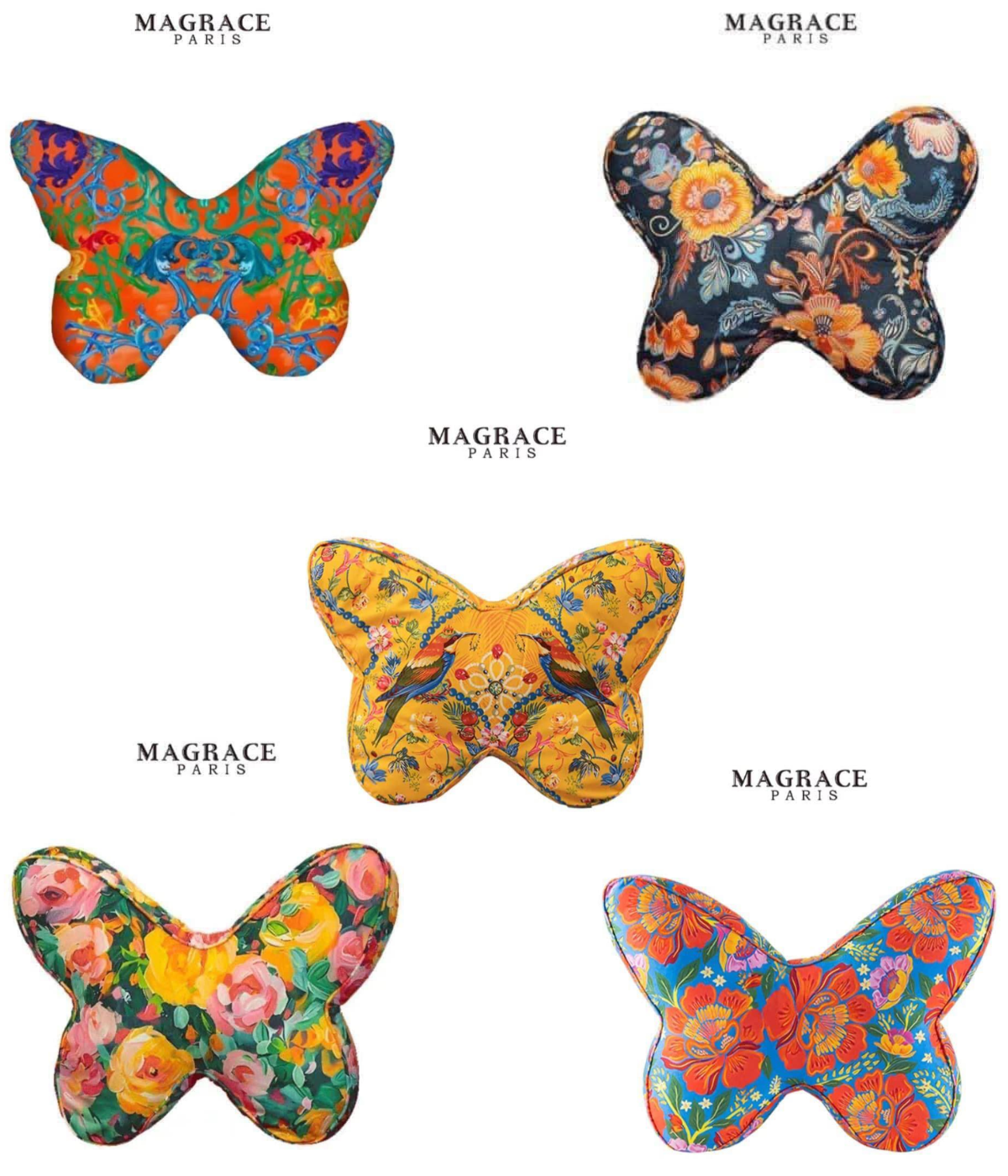 GỐI TỰA BUTTERFLY MAGRACE Paris 5 màu