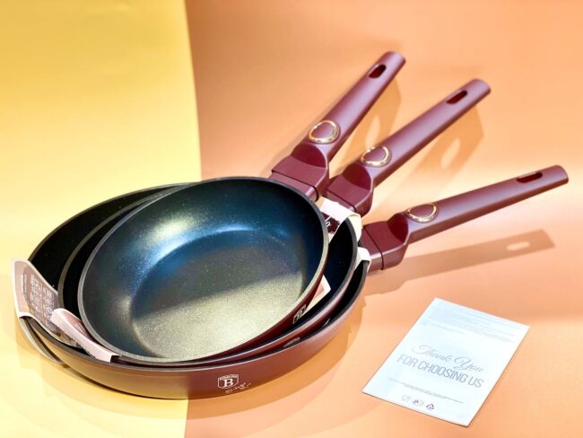 BỘ 3 CHẢO BERLINGER HAUS BH/8084 3PCS FRY PAN