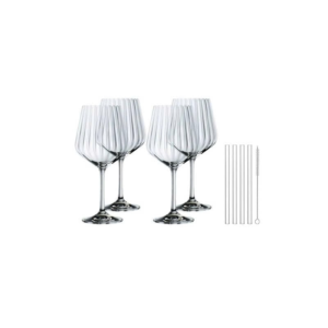 SET 4 LY NACHTMANN 103143 TASTES GOOD GIN TONIC KÈM ỐNG HÚT