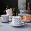 SET 6 TÁCH 6 ĐĨA TRÀ CHIỀU CAO CẤP UK TEMPI