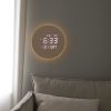 Đồng hồ treo tường LED có đèn nền trăng tròn MOOAS