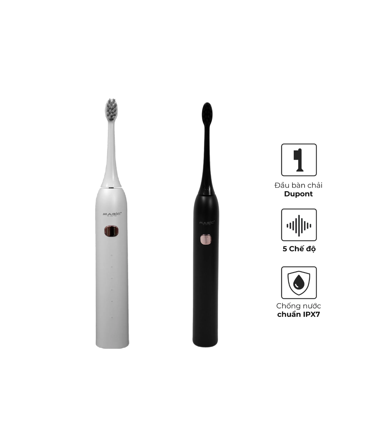 Bàn Chải Điện MAGIC B-23 ( Đen, trắng)