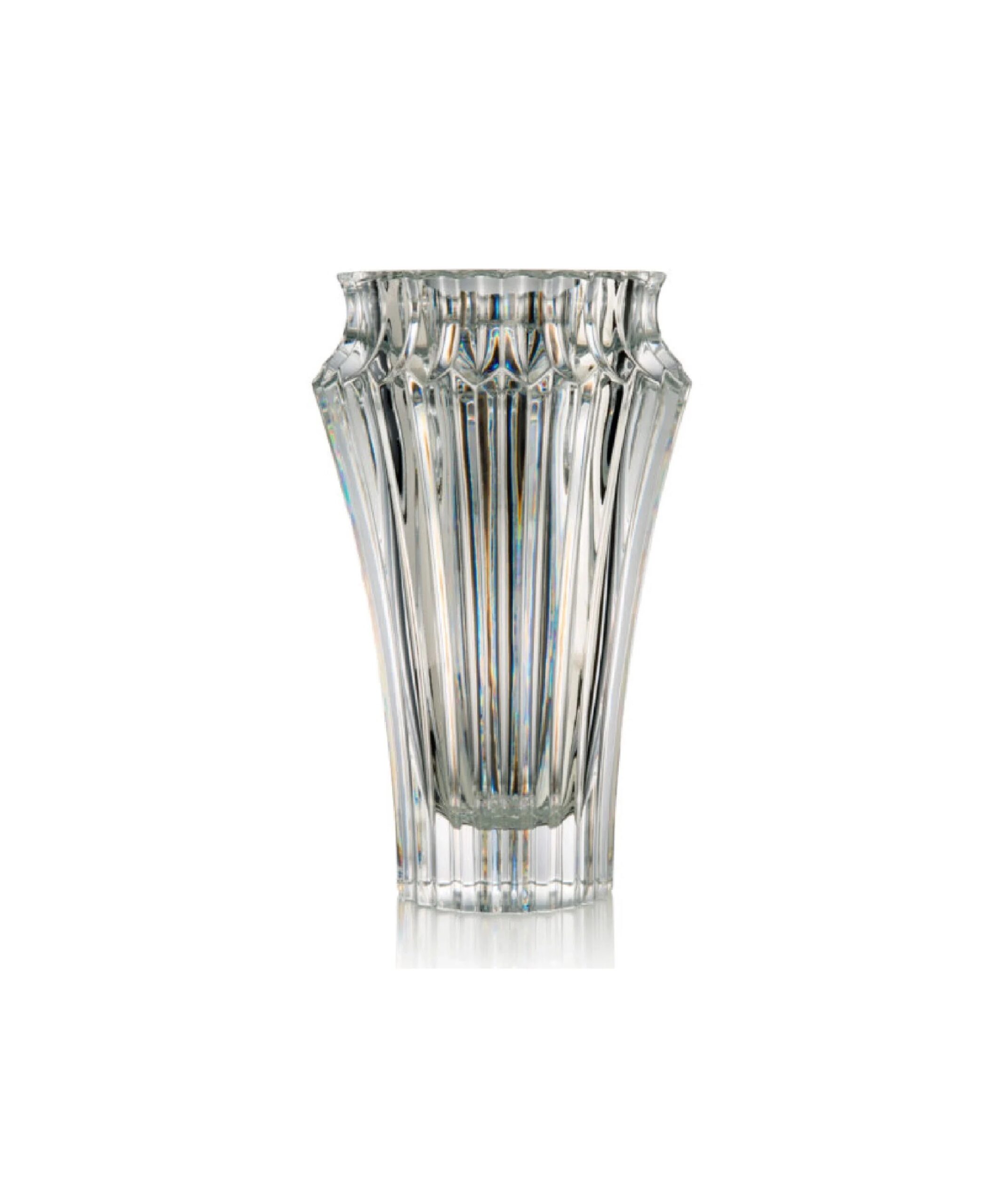 Bình hoa Rogaska Crown Jewel 25cm Màu Trắng