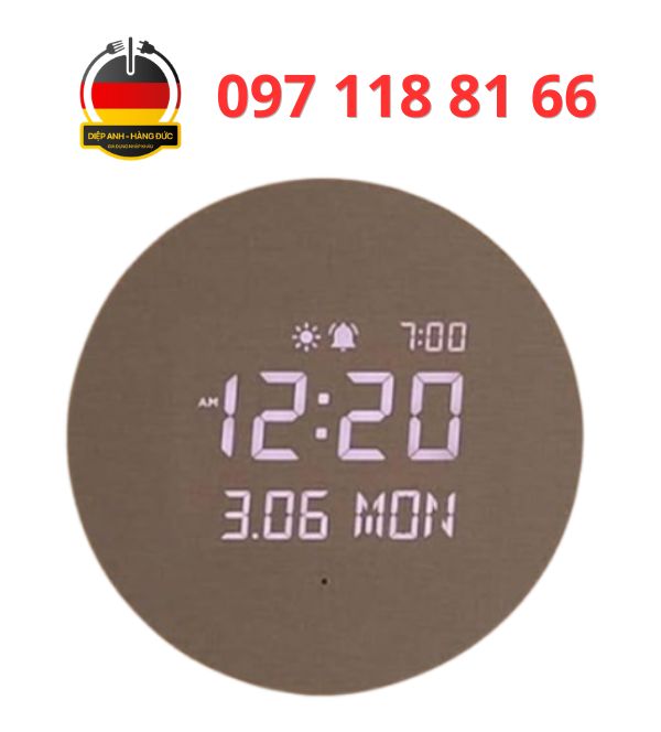Đồng hồ treo tường MOOAS có đèn LED nền trăng tròn - Diệp Anh hàng Đức