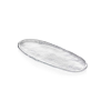 ĐĨA IVV DIAMANTE VASSOIO OVAL TRẮNG 34x15cm
