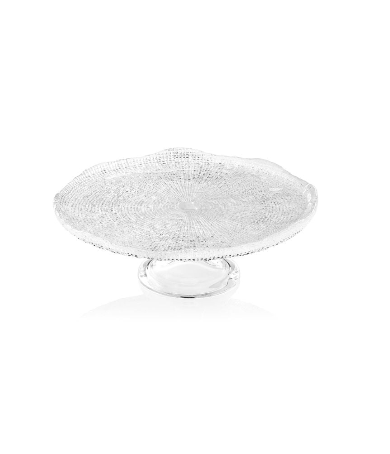 Chân bồng pha lê IVV Diamante 25cm màu trắng