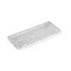 Đĩa chữ nhật IVV Diamante trắng 31x12.5cm