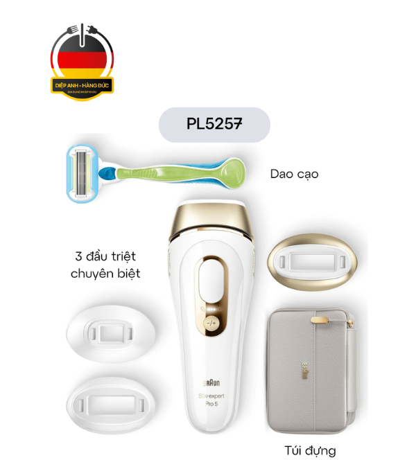 Máy triệt lông Braun Pro 5 PL5257 - 3 đầu triệt - Diệp Anh Hàng Đức (1)