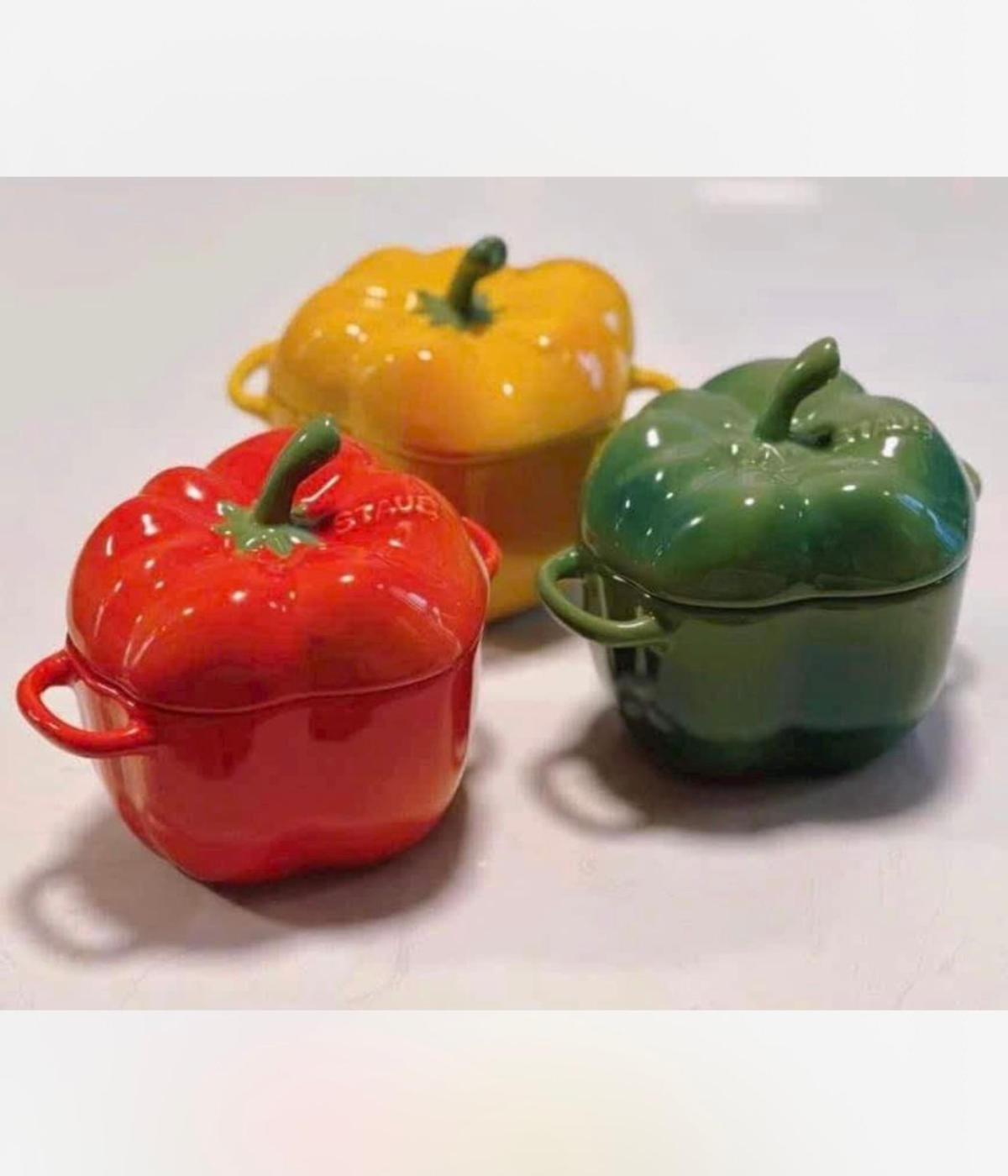 Set 3 âu ớt chuông Staub 12cm