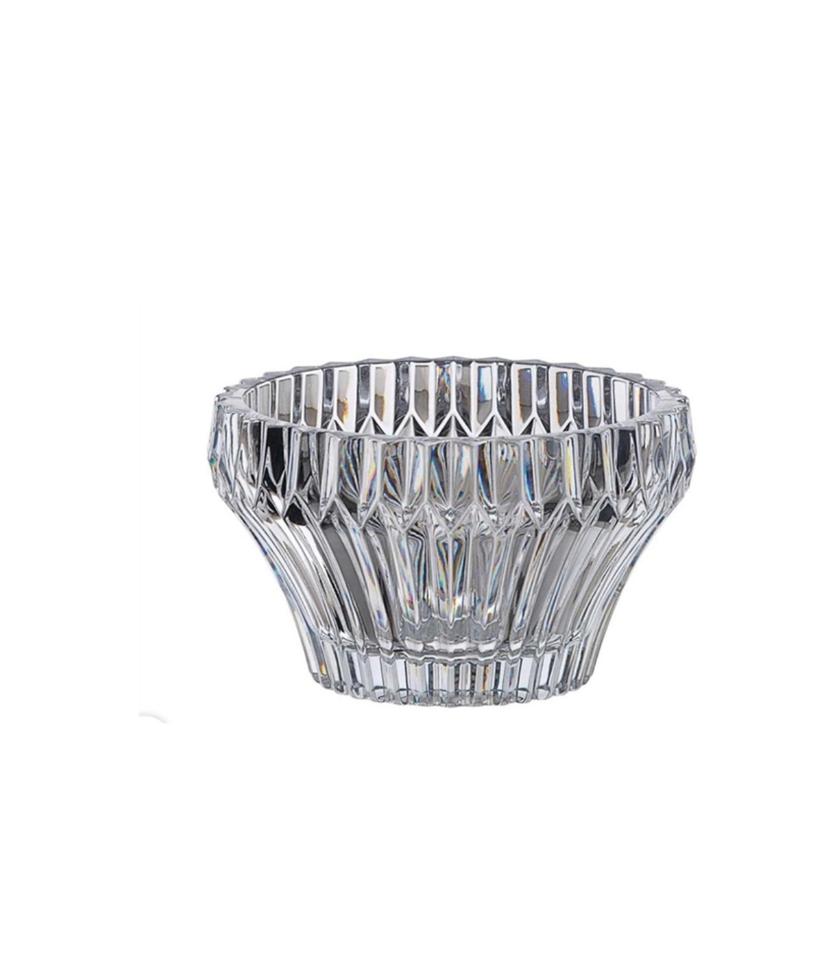 Tô pha lê Rogaska Crown Jewel 23cm màu trắng