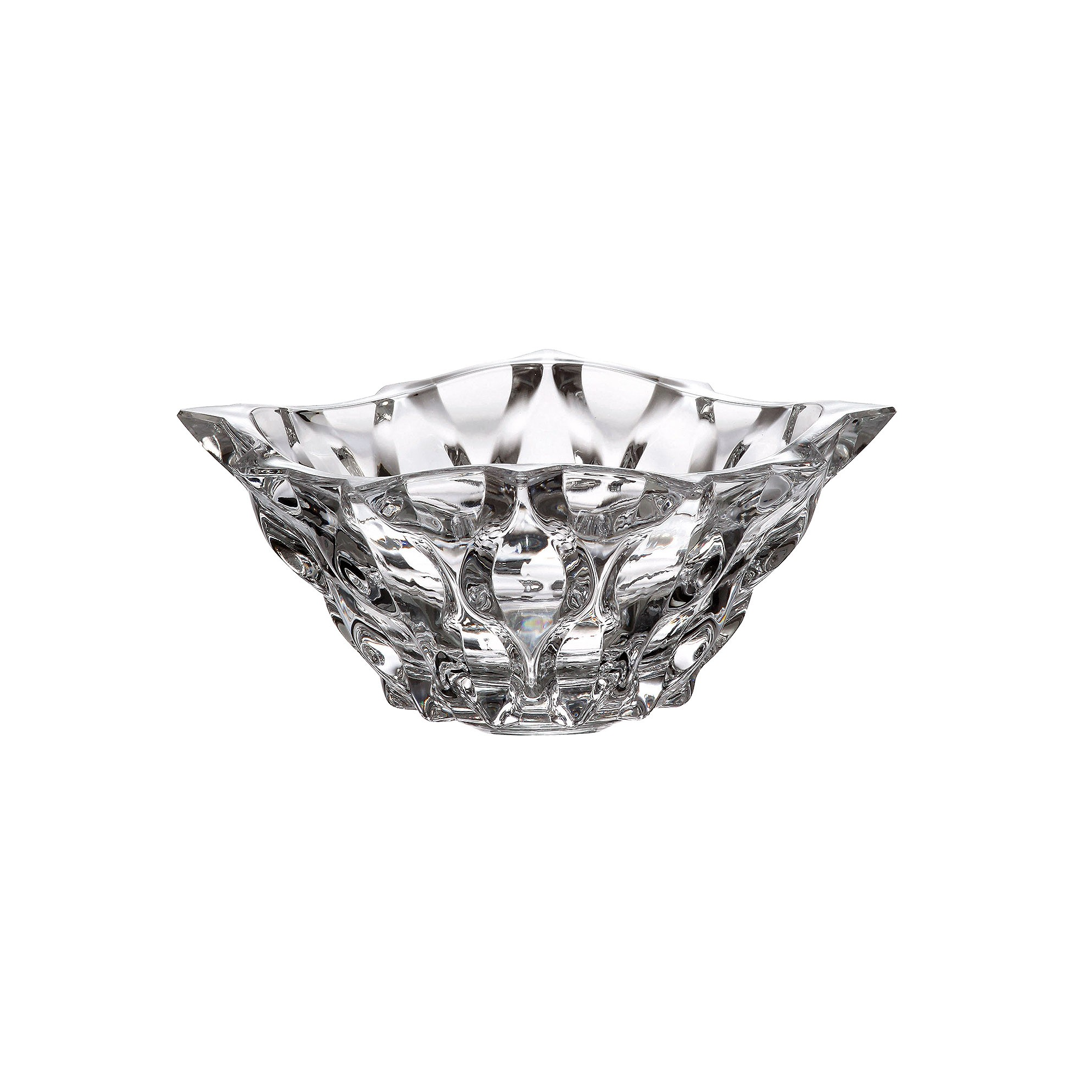 Tô pha lê Bohemia Samba trắng 30.5cm