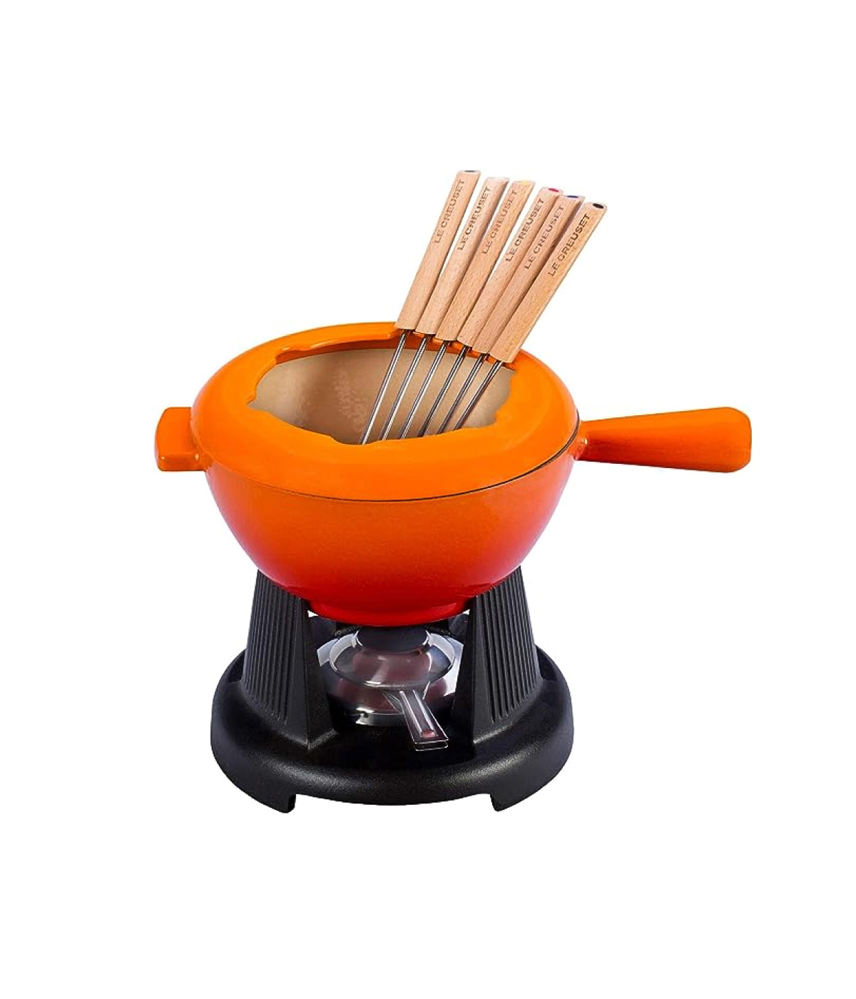 Nồi Ăn Lẩu Phô Mai Lecreuset Fondue Set 2L Orange Màu Cam