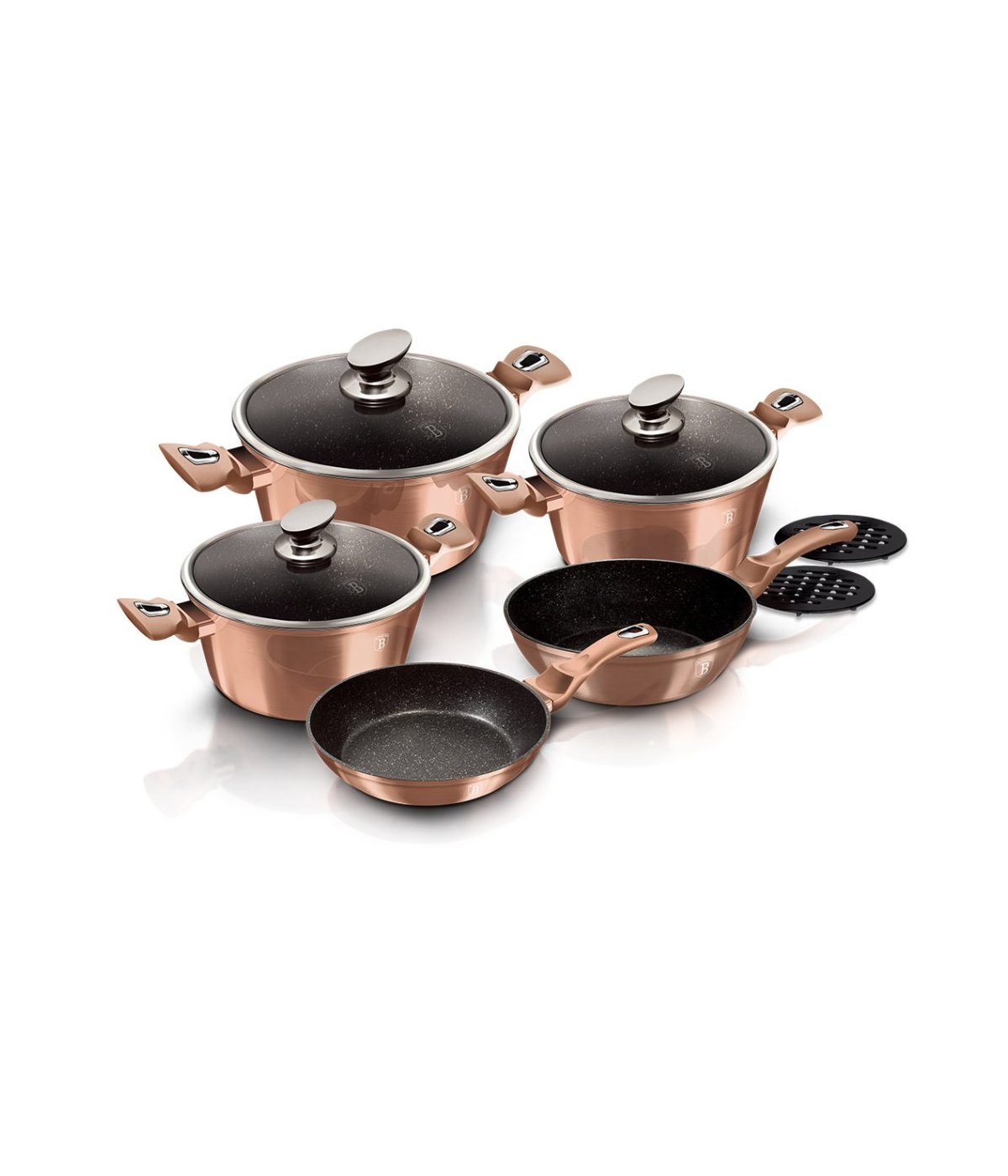 Nồi Berlinger Haus BH1220N Rose Gold Collection Màu Vàng Hồng