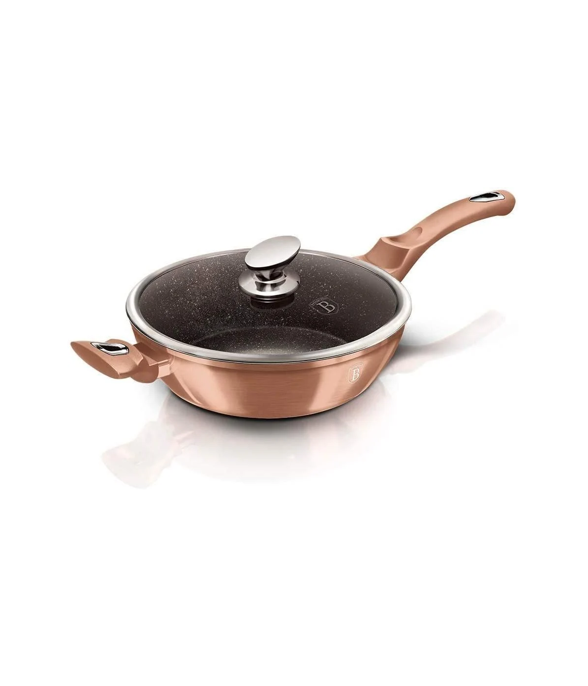 Chảo Berlinger Haus BH/1518N 28cm 2 Tay Cầm Màu Rose Gold