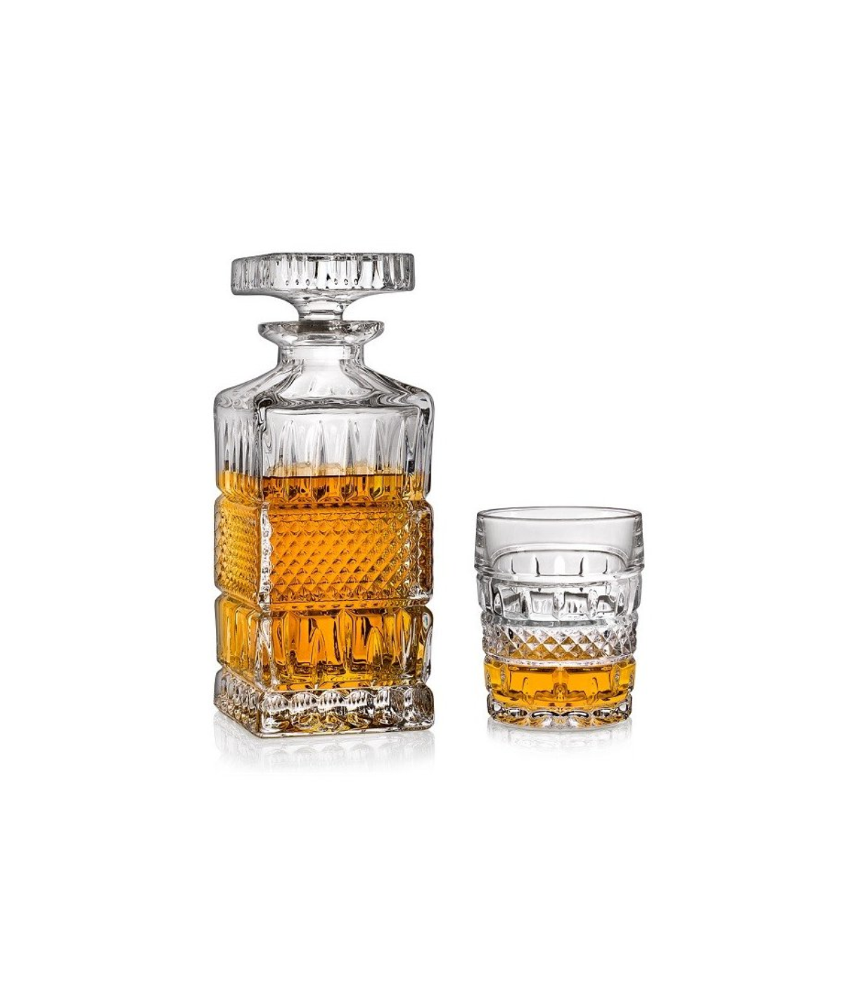 Bộ bình rượu pha lê whisky Brittany Bohemia (1 bình và 6 cốc)