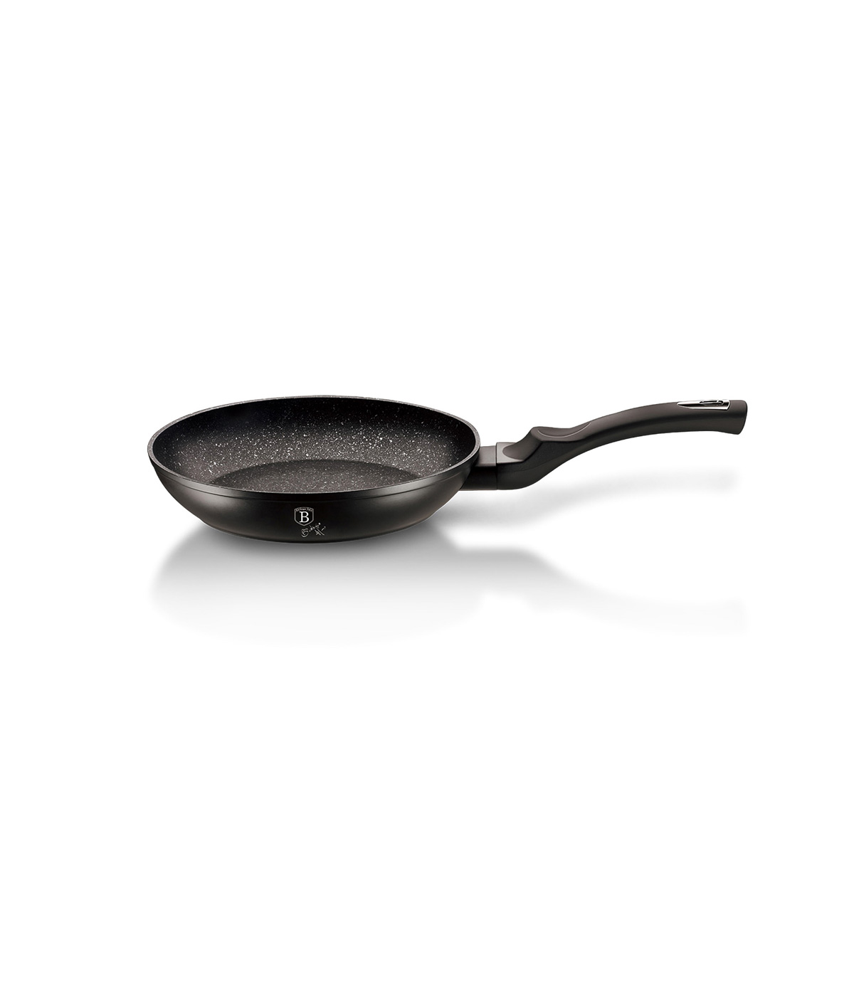 Chảo Rán Berlinger Haus BH/1843 20cm Lớp Chống Dính Phủ Đá Màu Đen Bạc