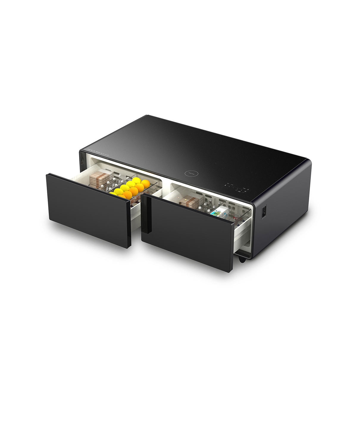 Bàn Tích Hợp Tủ Lạnh Và Nhạc Caso Sound & Cool Black
