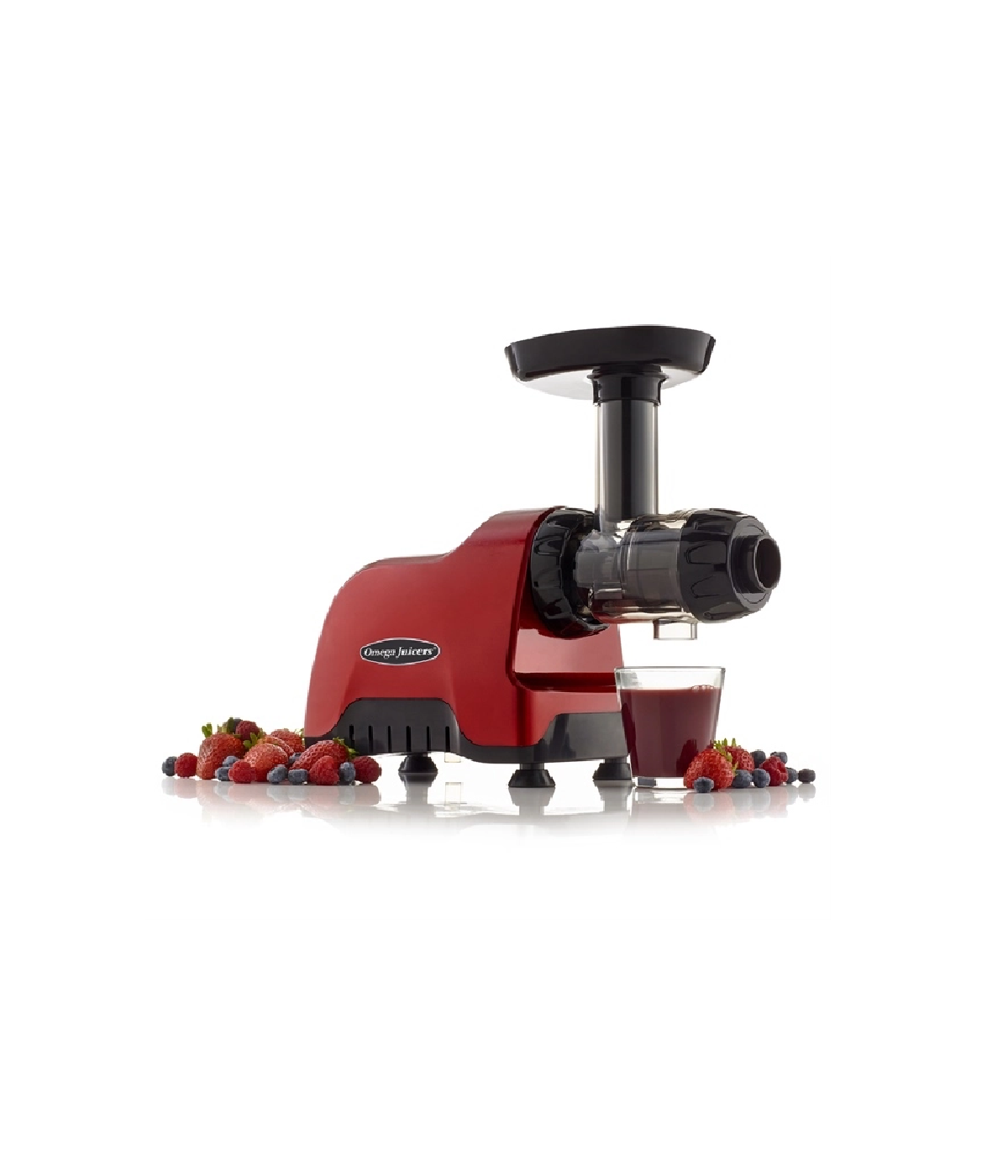 Máy Ép Chậm Trục Ngang Omega CNC82R Màu Đỏ