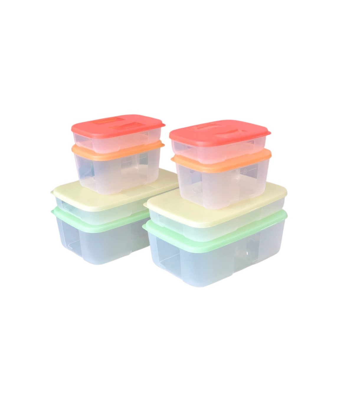 Hộp Trữ Đông Tupperware Freezermate Colorful 8 Cái