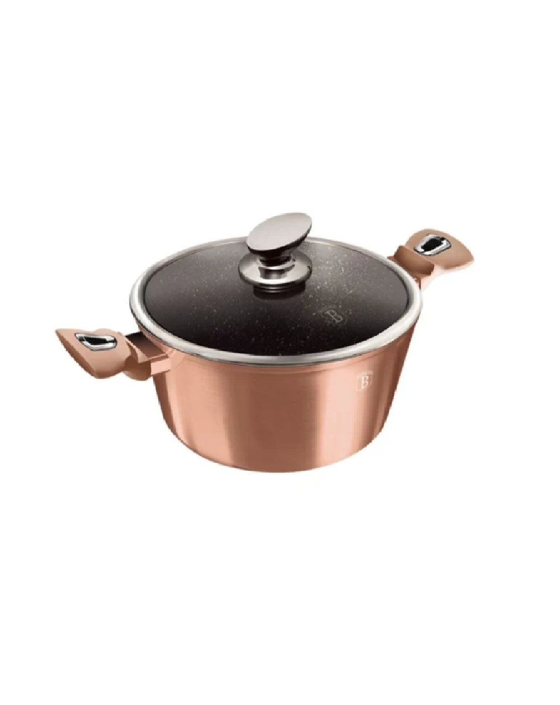 Nồi Berlinger Haus BH/1516N 28cm Màu Vàng Hồng Có Nắp