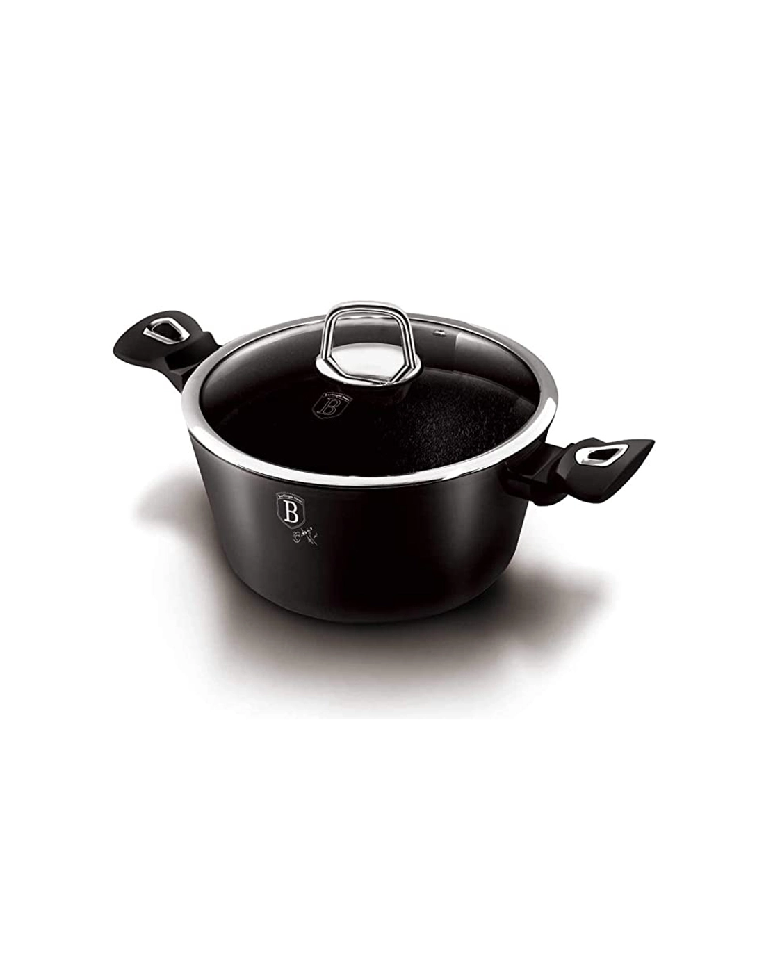 Nồi Berlinger Haus BH1852 24cm Màu Đen Bạc