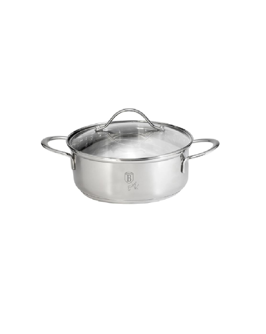 Nồi Berlinger Haus BH6280 24cm Silver Collection Có Nắp Kính