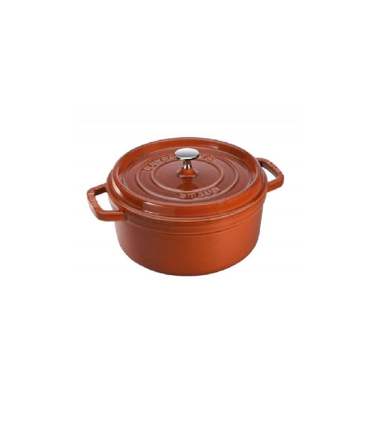 Nồi Tròn Staub Cocotte Cannelle Cinnamon 28cm Màu Cam Quế