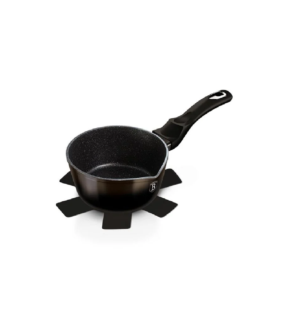 Quánh Berlinger Haus BH1847 16cm Lớp Chống Dính Phủ Đá Màu Đen Bạc