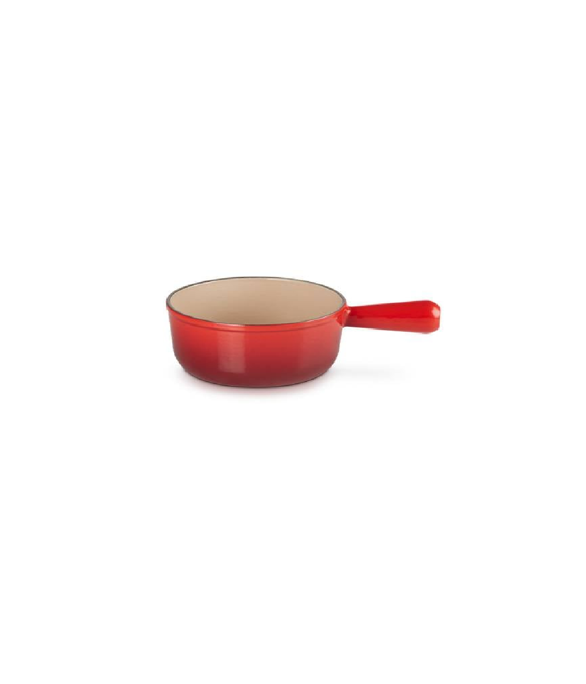 Quánh Gang Không Nắp Lecreuset Schwenkkasserolle 18cm Kirsche Màu Đỏ