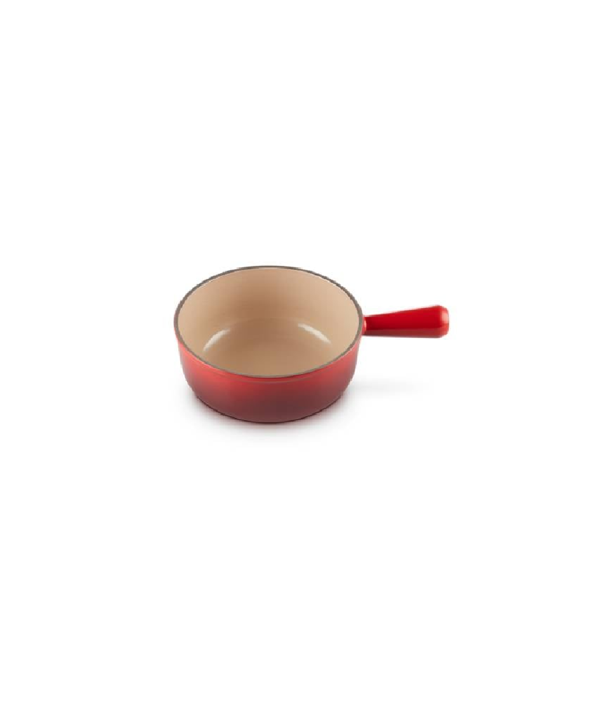 Quánh Gang Không Nắp Lecreuset Schwenkkasserolle 20cm Kirsche Màu Đỏ